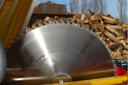 Matériel forestier - Scies circulaires à bûches - Scie circulaire à chevalet électrique XYLOSCIE