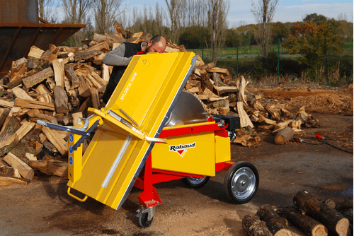 Matériel forestier - Scies circulaires à bûches - Scie circulaire à chevalet électrique XYLOSCIE