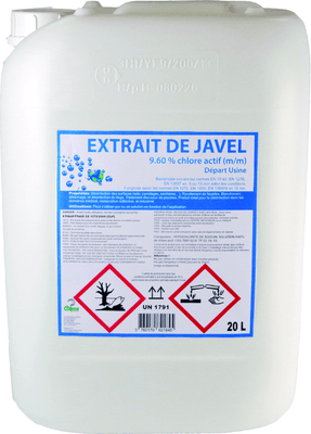 Consommables atelier - Nettoyants - Extrait de javel 9,6%