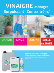 Consommables atelier - Nettoyants - Vinaigre menager 14°