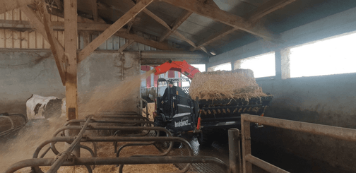 Alimentation - Dérouleuses - Pailleuse de logettes ou aires paillées
