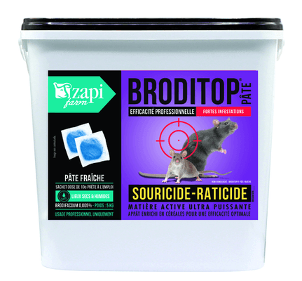 Lutte anti-nuisibles - Produits anti-nuisibles - Raticide souricide pâte 5 kg