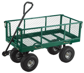 Equipement tondeuse - Accessoires - Chariot grillagé en métal