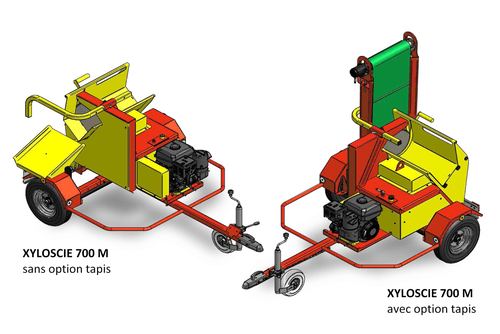 Matériel forestier - Scies circulaires à bûches - Scies circulaires thermiques XYLOSCIE