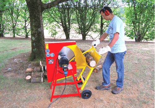 Matériel forestier - Scies circulaires à bûches - Scie circulaire à chevalet électrique XYLOSCIE