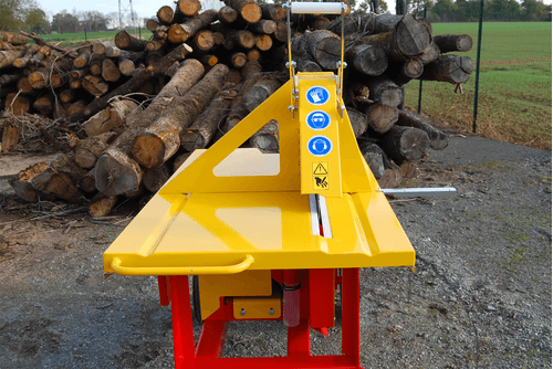 Matériel forestier - Scies circulaires à bûches - Scie circulaire à chevalet électrique XYLOSCIE