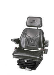 Equipement véhicules - Sièges - Siège de tracteur avec suspension mécanique skai noir