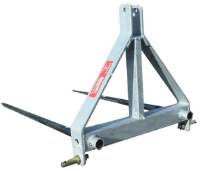 Manutention - Pic botte - Fourche pour balle 2 dents ou 4 dents attelage 3 points.