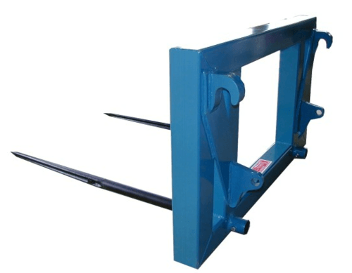 Manutention - Pic botte - Fourche pour balle 2 dents ou 4 dents attelage 3 points.