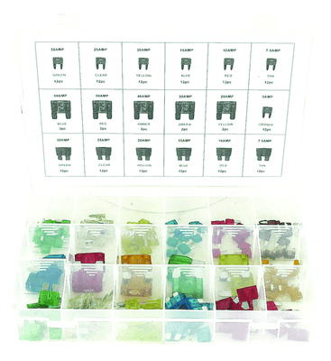 Eclairage, signalisation - Coffrets - Fusibles enfichables mini, standard et maxi 166 pièces