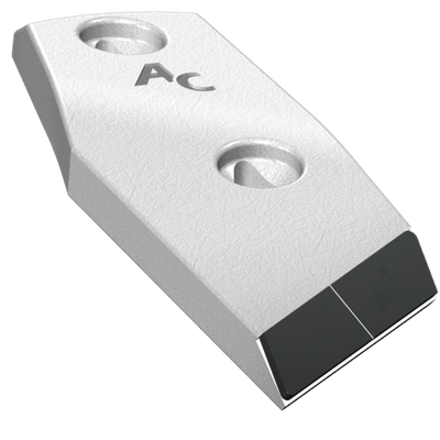 Pièces d'usure charrue - Naud - Pointe 2 trous carbure gauche NAUD adaptable