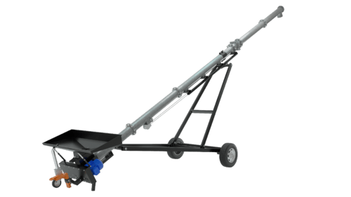 Matériel de ferme - Vis à grains - Vis sur chariot 12 m entraînement électrique