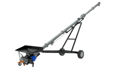 Matériel de ferme - Vis à grains - Vis sur chariot 12 m entraînement électrique