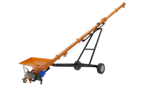 Matériel de ferme - Vis à grains - Vis sur chariot 12 m entraînement électrique