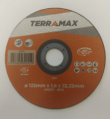 Consommables atelier - Ponçage, tronçonnage - Disque à tronçonner acier/inox 125x1,6x22,23 mm