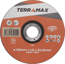 Consommables atelier - Ponçage, tronçonnage - Disque à tronçonner acier/inox 125x1,6x22,23 mm
