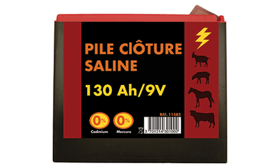 Clôtures - Batteries et piles - Pile 9 V 130 Ah