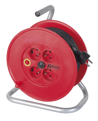 Electricité - Prises, rallonges - Enrouleur électrique mécanique 15 m