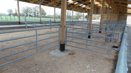 Matériel d'élevage - Barrière herbage - Barrière 5 lisses