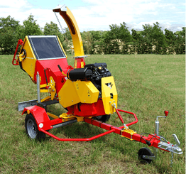 Matériel forestier - Broyeurs de végétaux - Broyeur de branches thermique VEGETOR sur châssis routier
