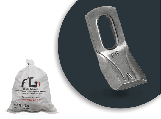 Pièces d'usure épareuse - Forges gorce - Couteau 92 x 35 x 8 mm