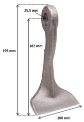Pièces d'usure broyeur - Marteaux - Marteau de broyage B3 adaptable DESVOYS
