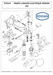 Equipement d'atelier - Graissage - Pompe a graisse électrique 18 V