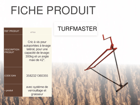 Equipement tondeuse - Crics - Cric lève autoportée latéral 300 kg