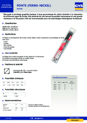Soudure - Electrodes - Electrode fonte Ø 3,2 mm