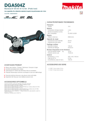 Equipement ferme, jardin - Brouettes - Kit meuleuse avec batterie et chargeur