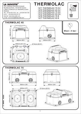 Abreuvement - Abreuvoirs et accessoires - Abreuvoir antigel isotherme THERMOLAC 40B