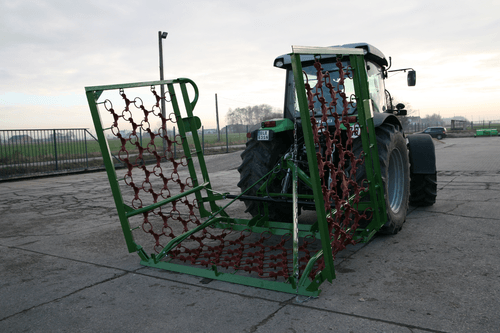 Entretien - Herse prairie - Herse émousseuse de prairie à chainons 6 m 1 vérin
