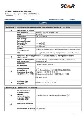 Carburant et transfert - Additifs - AdBlue 25L