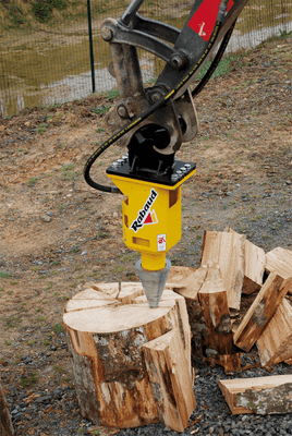 Matériel forestier - Fendeuses à bois - Fendeuse à vis pour pelle FRH