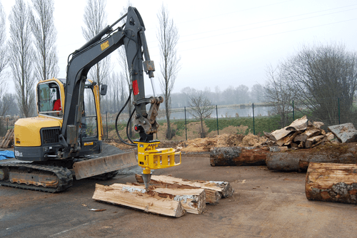 Matériel forestier - Fendeuses à bois - Fendeuse à vis pour pelle FRH
