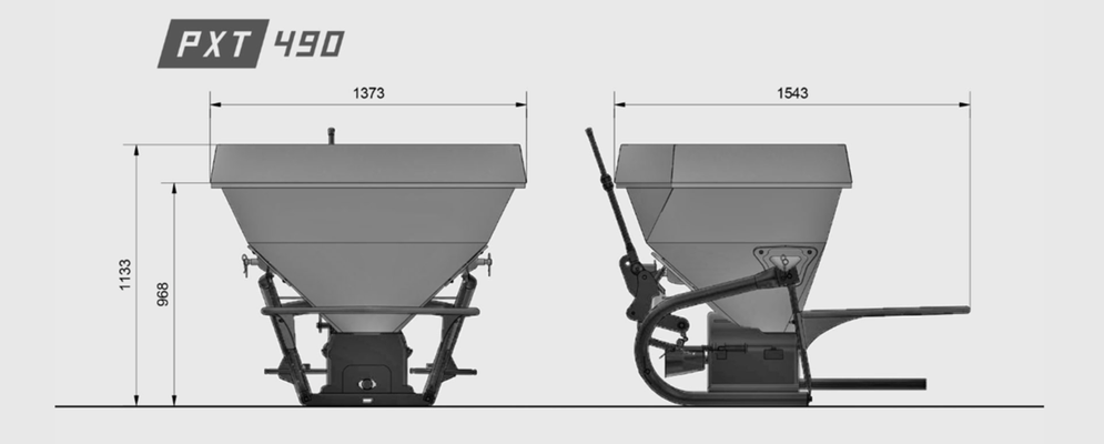 Fertilisation, épandage - Distributeurs d'engrais - Distributeur pendulaire PXT