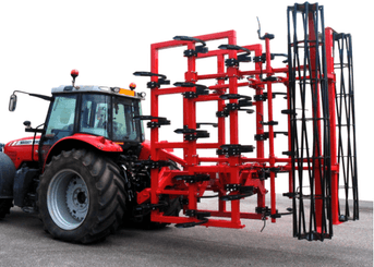 Travail du sol - Déchaumeur à dents - Déchaumeur à dents porté repliable DEKOFLEX