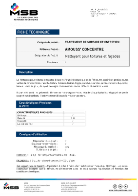 Pulvérisation - Produits - Nettoyant toiture et façade 5 L
