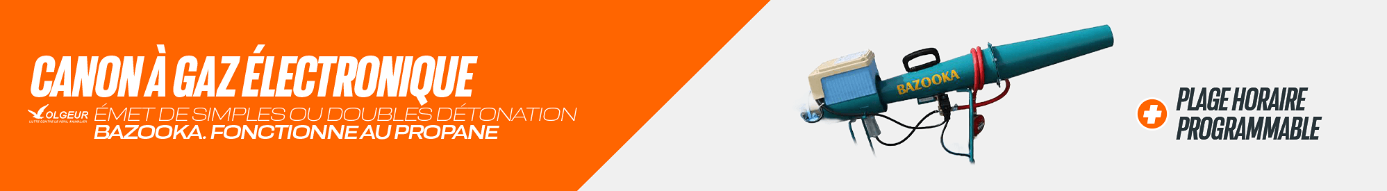 Canon à gaz électronique BAZOOKA
