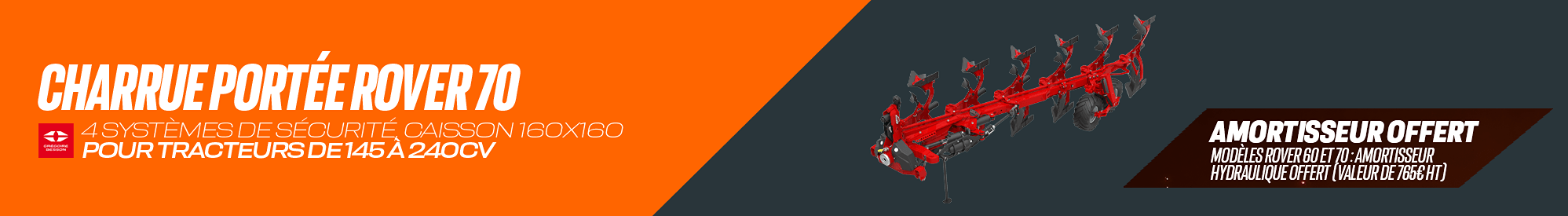 Charrue portée Rover 70